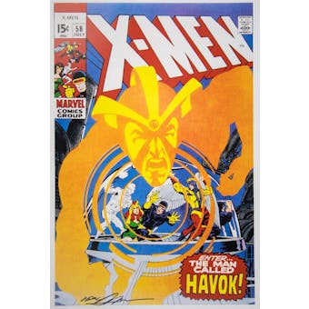 Neal Adams Autographed X-Men #58 Lithograph
