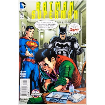 Neal Adams Autographed 11x17 Batman Superman #29 Lithograph