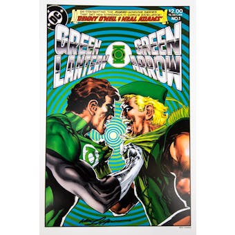 Neal Adams Autographed 11x17 Green Lantern Green Arrow #1 Lithograph