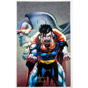 Neal Adams Autographed 11x17 Superman Darkseid Lithograph