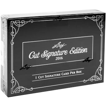 2016 Leaf Cut Signature Edition Hobby Box