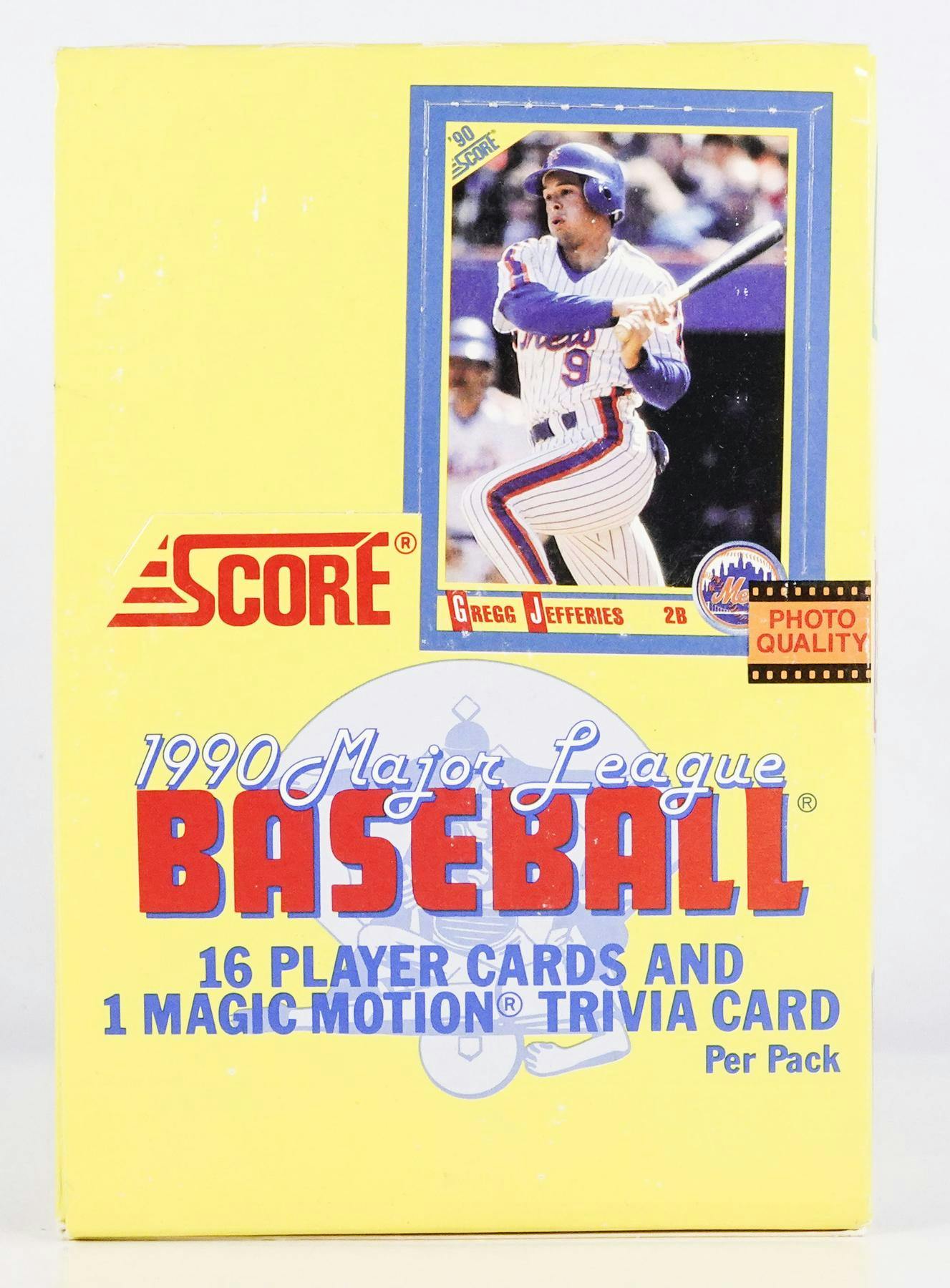 1990 Score Baseball Wax Box