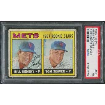 1967 Topps Baseball #581 Tom Seaver Rookie PSA 1 (PR)