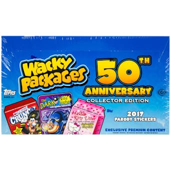 Wacky Packages 50th Anniversary Hobby Collector's Edition Box (Topps 2017)