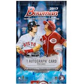 2017 Bowman Baseball Hobby Box