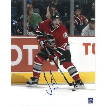 JP Dumont Autographed Buffalo Sabres 8x10 Red Jersey Photo