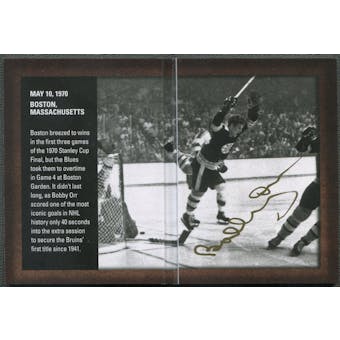 2015/16 SP Authentic #ABBO Bobby Orr Authentic Moments Booklet Auto