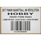 2016/17 Panini Revolution Basketball Hobby 8-Box Case