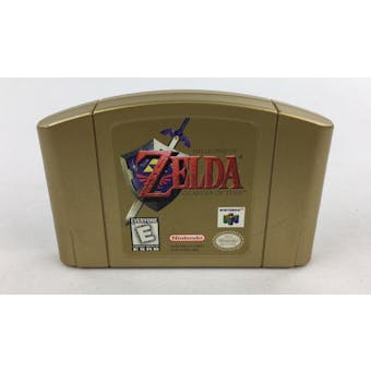 Nintendo 64 (N64) The Legend of Zelda Ocarina of Time Gold Cart
