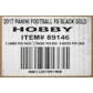 2016 Panini Black Gold Football Hobby 8-Box Case