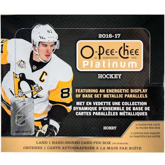 2016/17 Upper Deck O-Pee-Chee Platinum Hockey Hobby Box