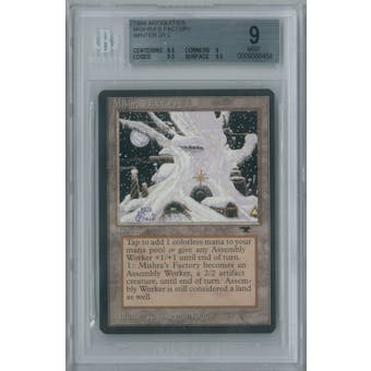 Magic the Gathering Antiquities Single Mishra's Factory (Winter) BGS 9 MINT (8.5, 9, 9.5, 9.5)