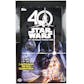 Star Wars 40th Anniversary Hobby 8-Box Case (Topps 2017)