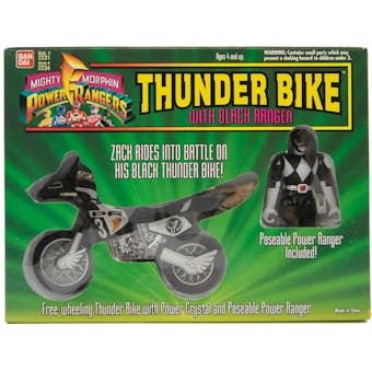 MMPR Mighty Morphin Power Rangers Black Thunder Bike With Figure MIB