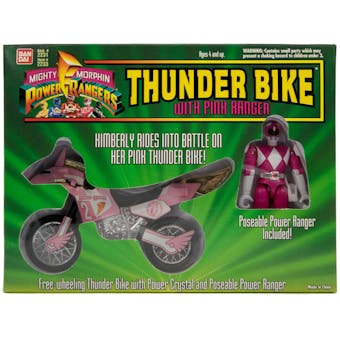 MMPR Mighty Morphin Power Rangers Pink Thunder Bike With Figure MIB
