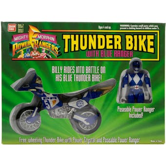 MMPR Mighty Morphin Power Rangers Blue Thunder Bike With Figure MIB