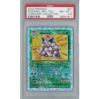Pokemon Legendary Collection Reverse Foil Nidoking 31/110 PSA 8.5