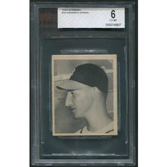 1948 Bowman Baseball #18 Warren Spahn Rookie BVG 6 (EX-MT)