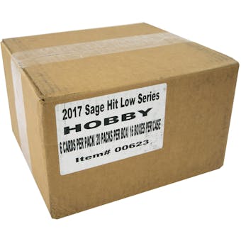2017 Sage Hit Premier Draft Low Series Football Hobby 16-Box Case