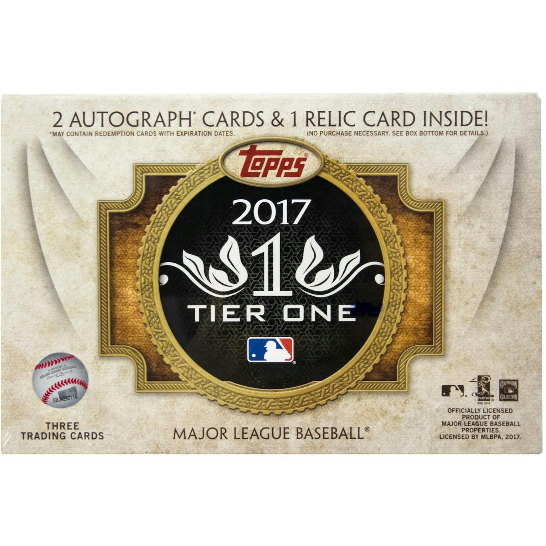 2017 Topps Tier One Baseball Hobby Box Da Card World