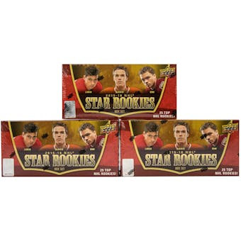 2015/16 Upper Deck NHL Star Rookies Hockey Hobby Box (Lot of 3)
