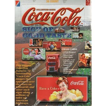 Coca-Cola Signs of Good Taste Hobby Box (1996 Collect A Card)