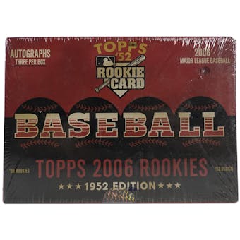 2006 Topps Rookies - 1952 Edition Baseball Hobby Box
