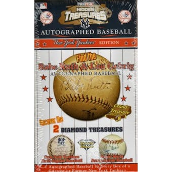 2006 TriStar Hidden Treasures New York Yankees Autographed Baseball Box