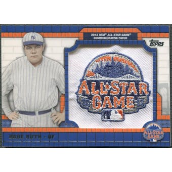 2013 Topps All-Star FanFest #PC4 Babe Ruth Patch #073/150