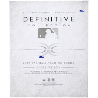2017 Topps Definitive Collection Baseball Hobby Box