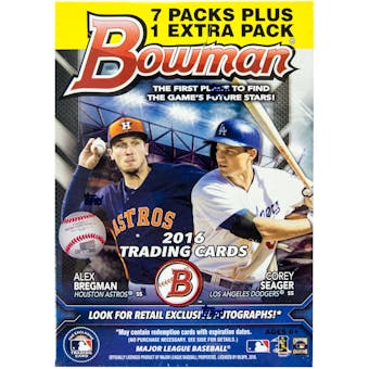 2016 Bowman Baseball 8-Pack Blaster Box
