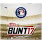 2017 Topps BUNT Baseball Hobby 20-Box Case