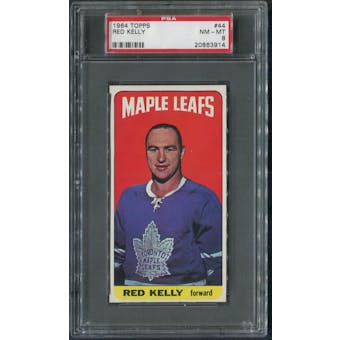 1964/65 Topps Hockey #44 Red Kelly PSA 8 (NM-MT)