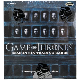 Game Of Thrones Season 6 (Six) Trading Cards Box (Rittenhouse 2017)
