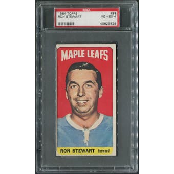 1964/65 Topps Hockey #99 Ron Stewart PSA 4 (VG-EX)