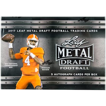 2017 Leaf Metal Draft Football Hobby Box