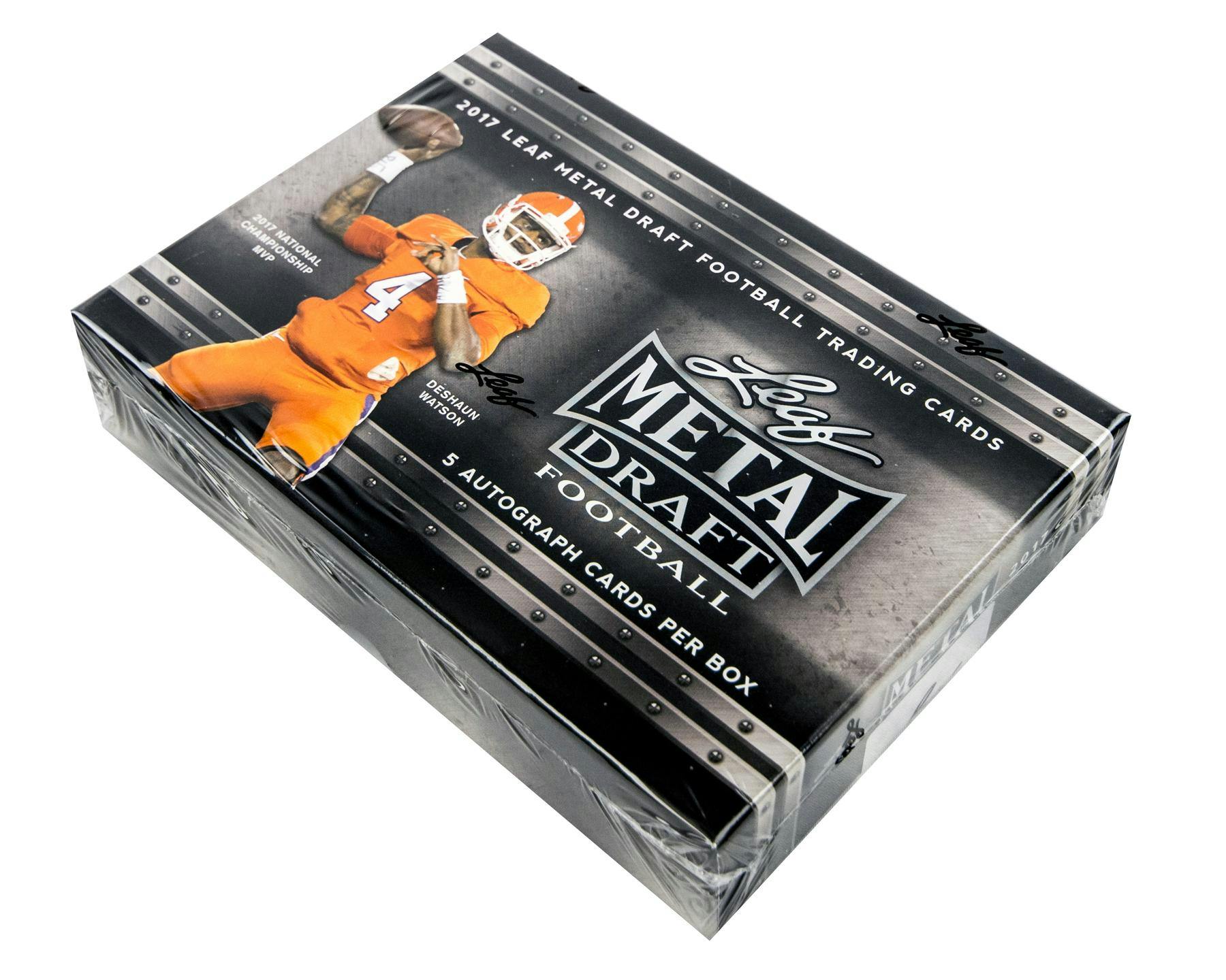 2017 Leaf Metal Draft Football Hobby Box DA Card World