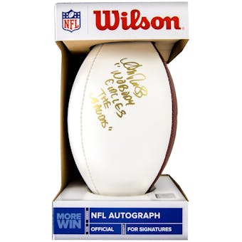 Andre Reed Autographed Buffalo Bills Wilson White Football Wagons inscription
