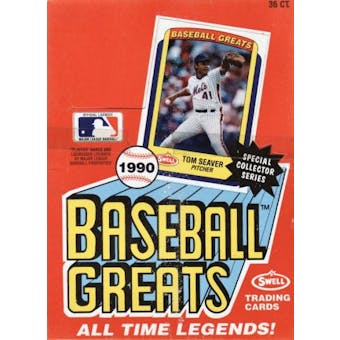 1990 Swell Baseball Greats Baseball Wax Box