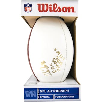 Andre Reed Autographed Buffalo Bills Wilson White Football Stat inscription