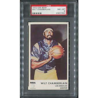 1972/73 Icee Bear Basketball #5 Wilt Chamberlain PSA 8 (NM-MT)