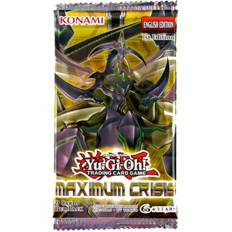 Yu-Gi-Oh Maximum Crisis Booster Pack