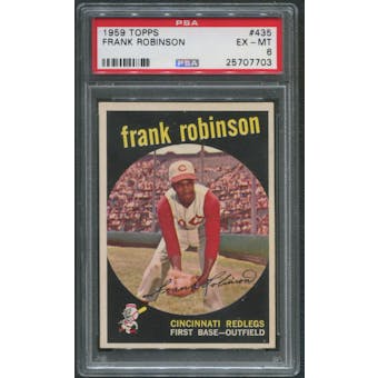 1959 Topps Baseball #435 Frank Robinson PSA 6 (EX-MT)