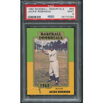 1980 SSPC Baseball Immortals #89 Jackie Robinson PSA 9 (MINT)