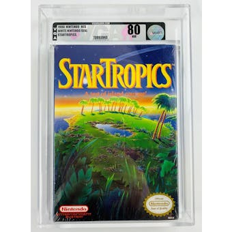 Nintendo (NES) Star Tropics VGA Graded 80 NM White Seal