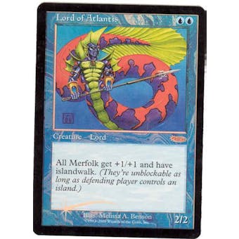 Magic the Gathering Promotional Single Lord of Atlantis Foil (DCI) - MODERATE PLAY (MP)