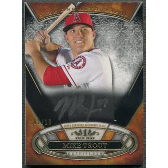 2015 Topps Tier One #TOAMTT Mike Trout Silver Ink Auto #02/10