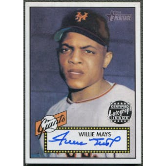 2001 Topps Heritage #THAWM Willie Mays Auto