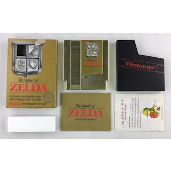 Nintendo (NES) The Legend of Zelda Boxed Complete (Silver Seal) 5 Screw W/ Map!