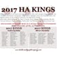 2017 Historic Autograph Kings of the Diamond Baseball Hobby 4-Box Case